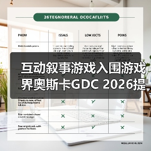 互动叙事游戏入围游戏界奥斯卡GDC 2026提名（图2）