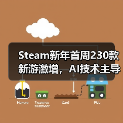 Steam新年首周230款新游激增，AI技术主导却埋藏质量隐患（图2）