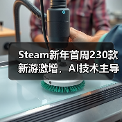 Steam新年首周230款新游激增，AI技术主导却埋藏质量隐患（图3）