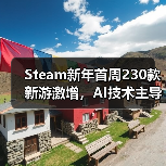 Steam新年首周230款新游激增，AI技术主导却埋藏质量隐患（图4）