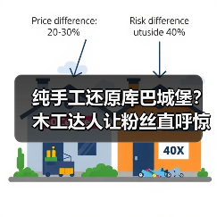 纯手工还原库巴城堡？木工达人让粉丝直呼惊艳！（图4）