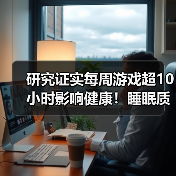 研究证实每周游戏超10小时影响健康!睡眠质量会更差(图2) 研究证实每周游戏超10小时影响健康!睡眠质量会更差(图2)