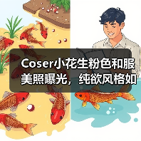 Coser小花生粉色和服美照曝光，纯欲风格如何演绎？（图4）