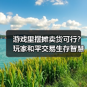 游戏里摆摊卖货可行?玩家和平交易生存智慧(图4) 游戏里摆摊卖货可行?玩家和平交易生存智慧(图4)