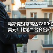 马斯克财富高达7800亿美元!比第二名多出5100亿(图3) 马斯克财富高达7800亿美元!比第二名多出5100亿(图3)