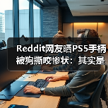 Reddit网友晒PS5手柄被狗撕咬惨状：其实是磨牙玩具，网友调侃你这是在训练它咬真货？（图4）