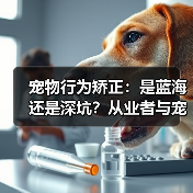 宠物行为矫正：是蓝海还是深坑？从业者与宠主的双重视角